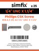 Simfix product label - 965UA214032-D