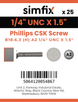 Simfix product label - 965UA214038-D