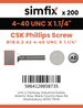 Simfix product label - 965UA2440032-T
