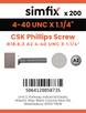 Simfix product label - 965UA2440032-T