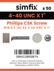 Simfix product label - 965UA2N04025-T