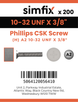 Simfix product label - 965UFA2N10010-T
