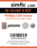 Simfix product label - 965UFA2N10016-T