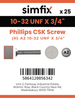 Simfix product label - 965UFA2N10019-D
