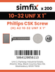 Simfix product label - 965UFA2N10025-T