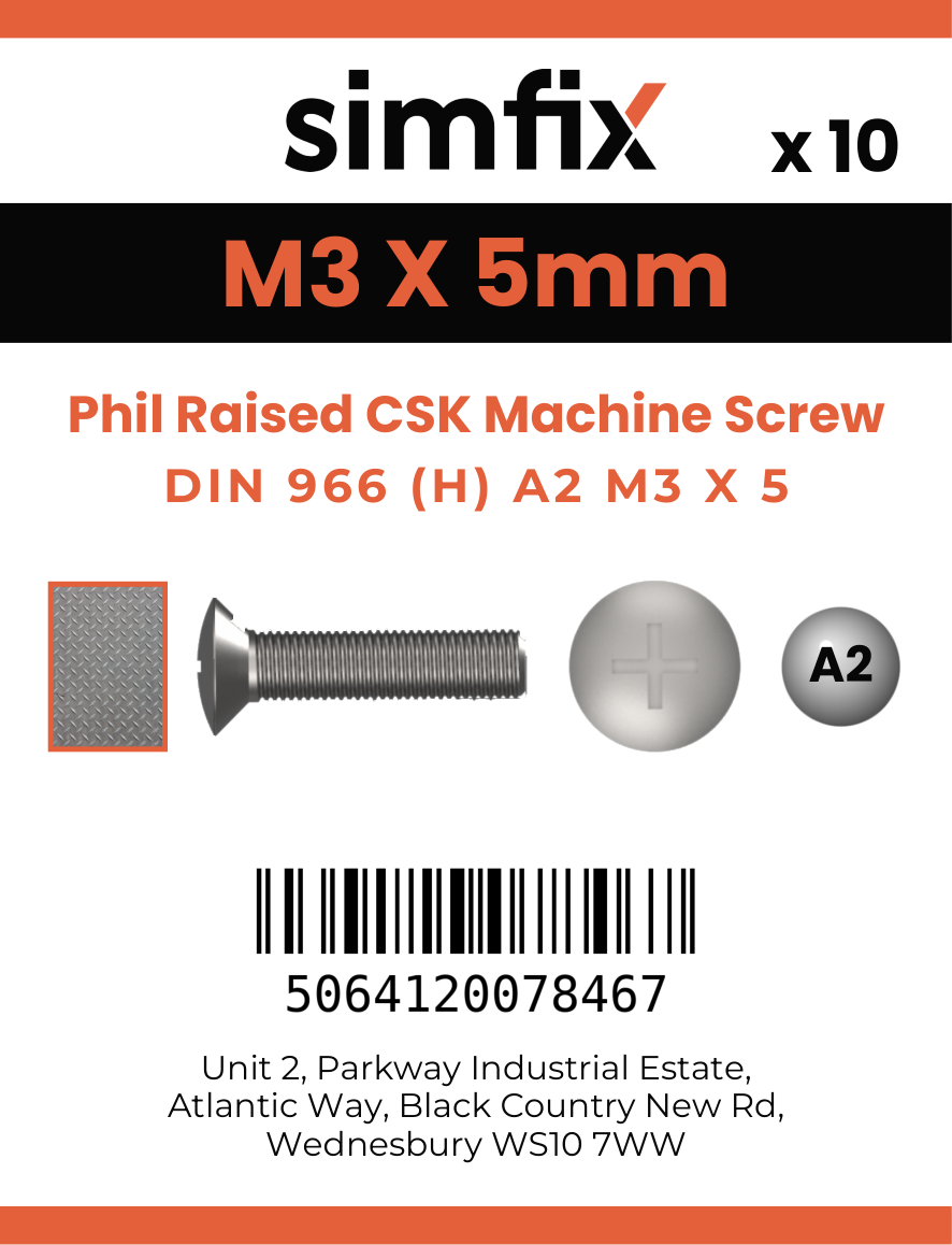 Simfix product label - 966A203005-D