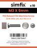 Simfix product label - 966A203005-D