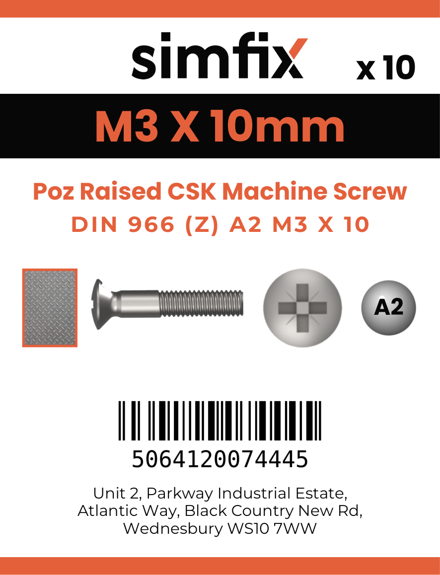 Simfix product label - 966A203010Z-D