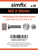 Simfix product label - 966A203012-D