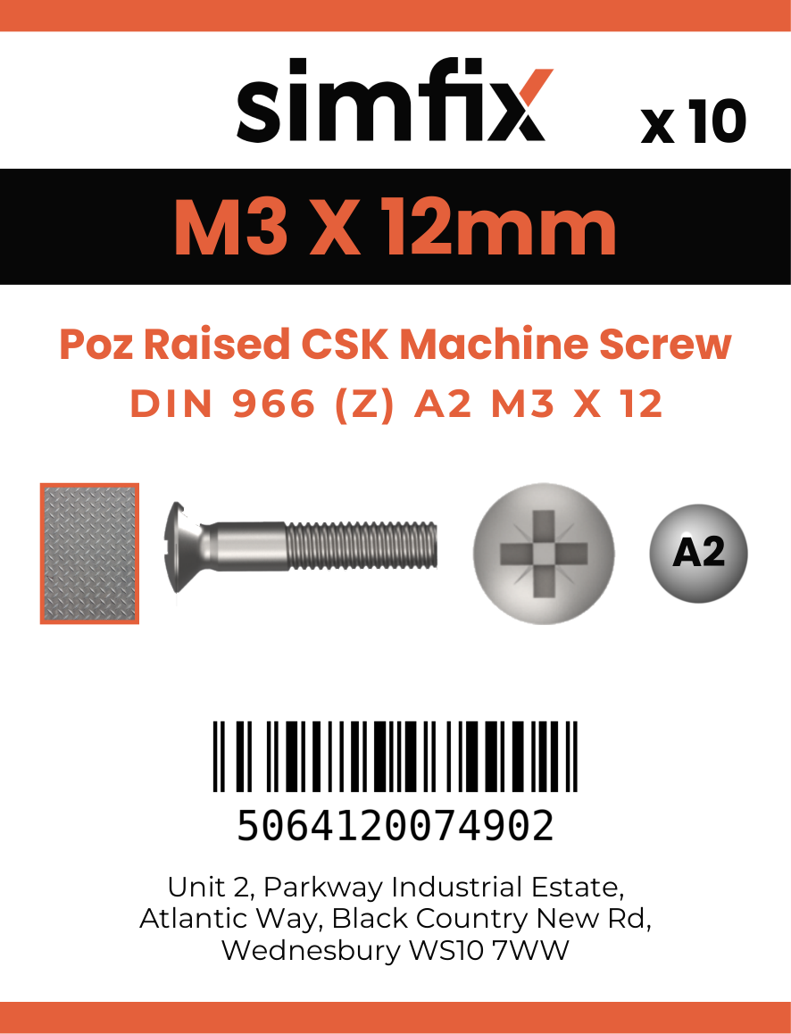 Simfix product label - 966A203012Z-D