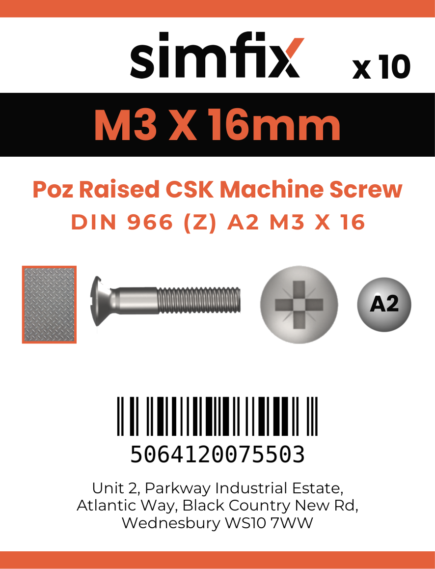Simfix product label - 966A203016Z-D