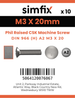 Simfix product label - 966A203020-D