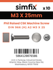Simfix product label - 966A203025-D