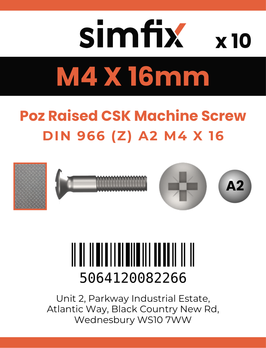 Simfix product label - 966A204016Z-D