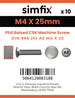 Simfix product label - 966A204025-D