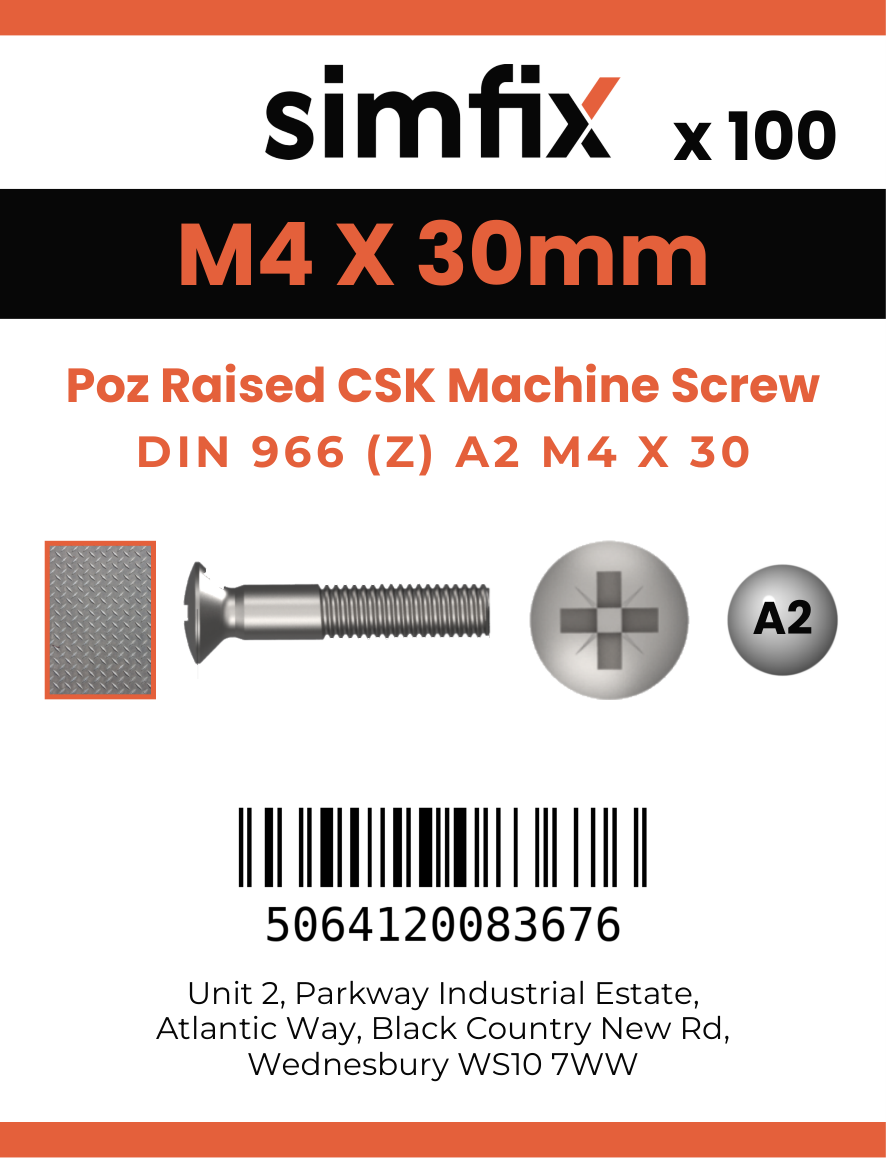 Simfix product label - 966A204030Z-T