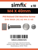 Simfix product label - 966A204040-D