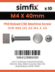 Simfix product label - 966A204040-D