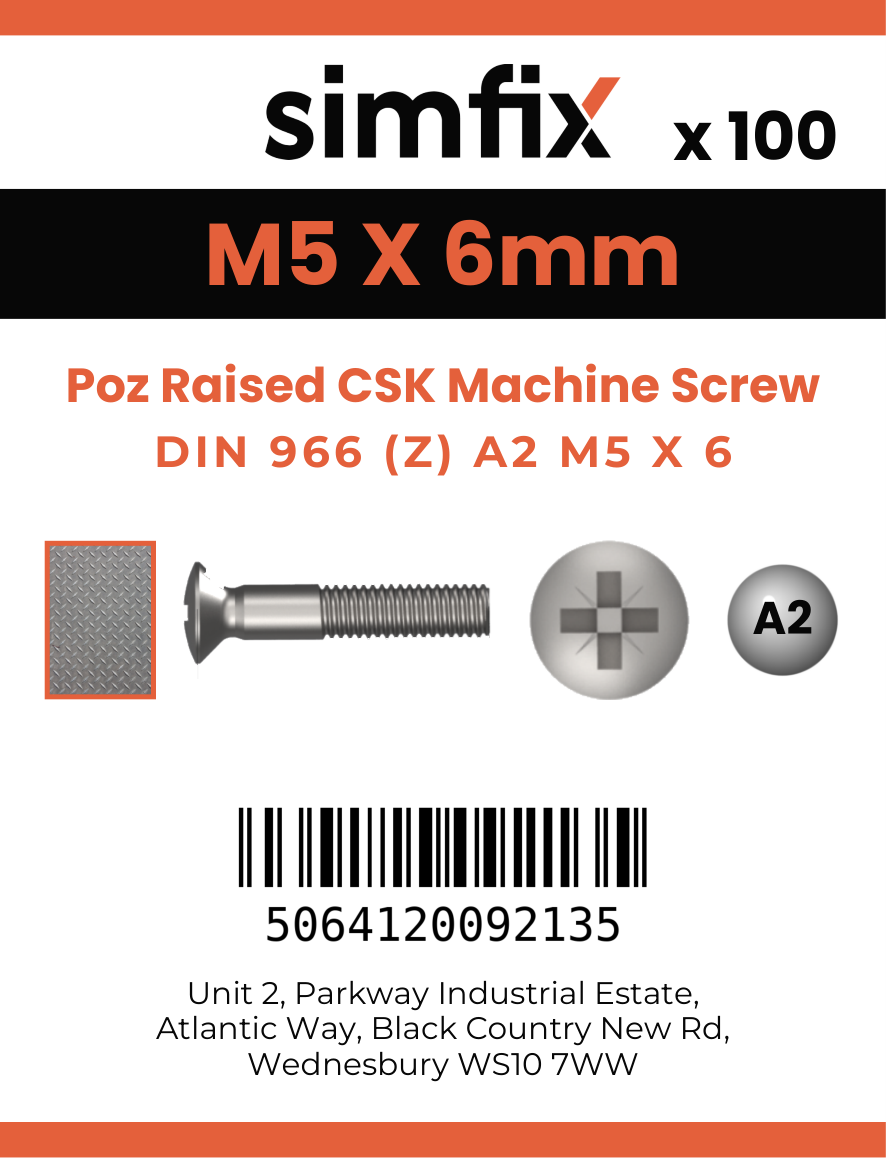 Simfix product label - 966A205006Z-T
