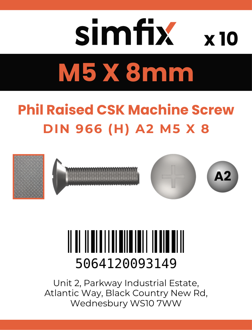 Simfix product label - 966A205008-D
