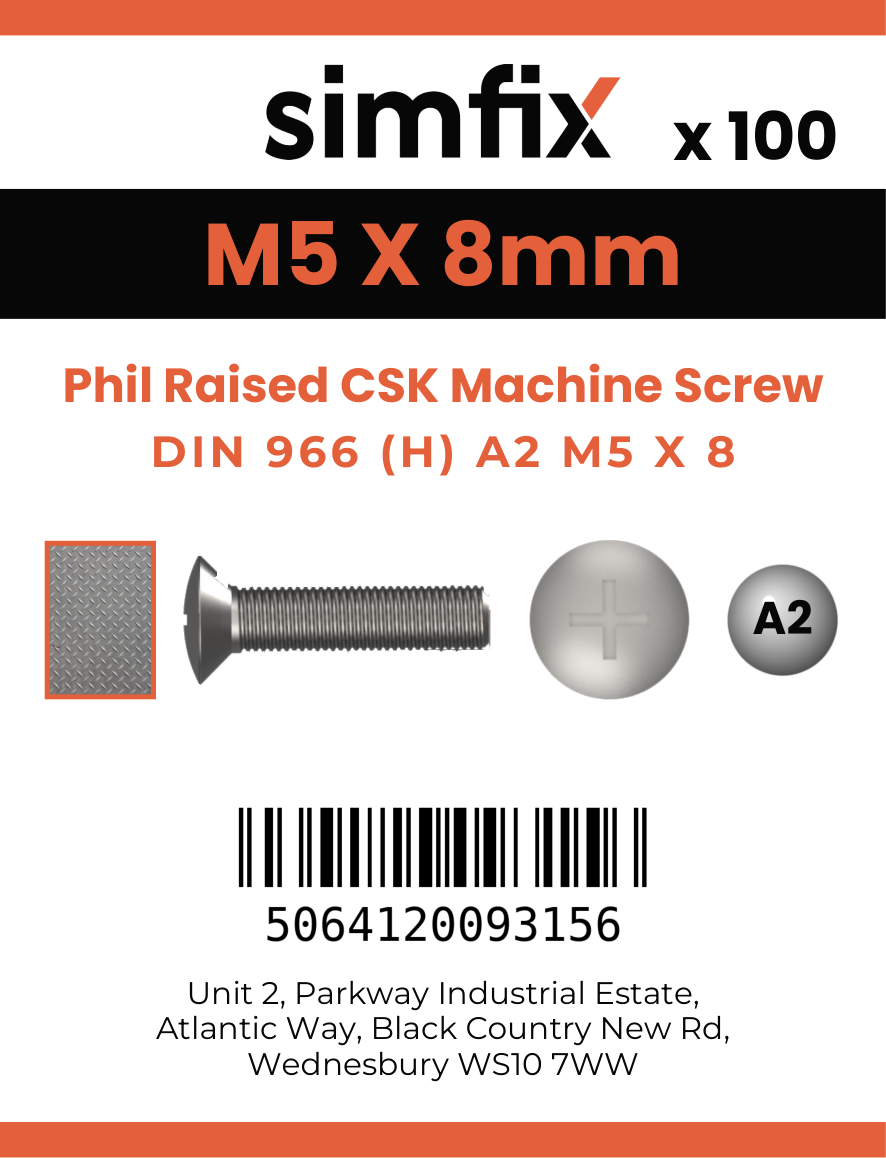 Simfix product label - 966A205008-T