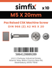 Simfix product label - 966A205020Z-D