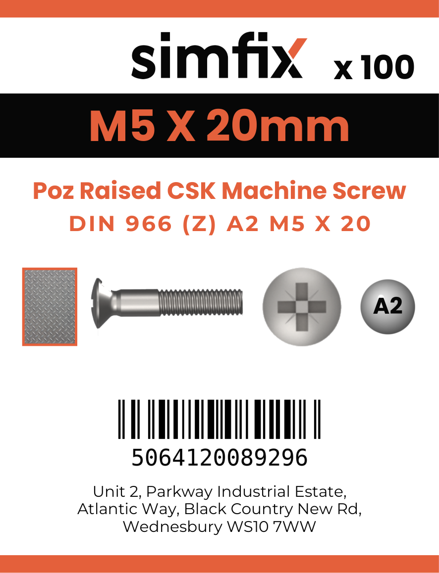 Simfix product label - 966A205020Z-T