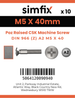 Simfix product label - 966A205040Z-D