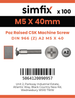 Simfix product label - 966A205040Z-T