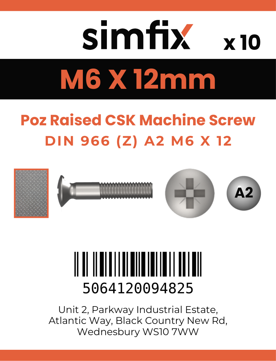 Simfix product label - 966A206012Z-D