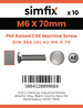 Simfix product label - 966A206070-D