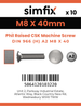Simfix product label - 966A208040-D