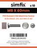 Simfix product label - 966A208060-D