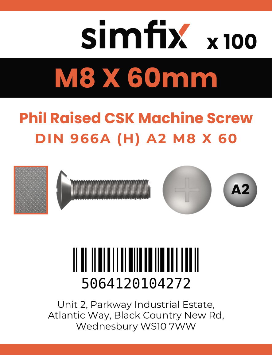 Simfix product label - 966A208060-T