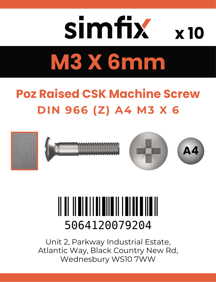 Simfix product label - 966A403006Z-D