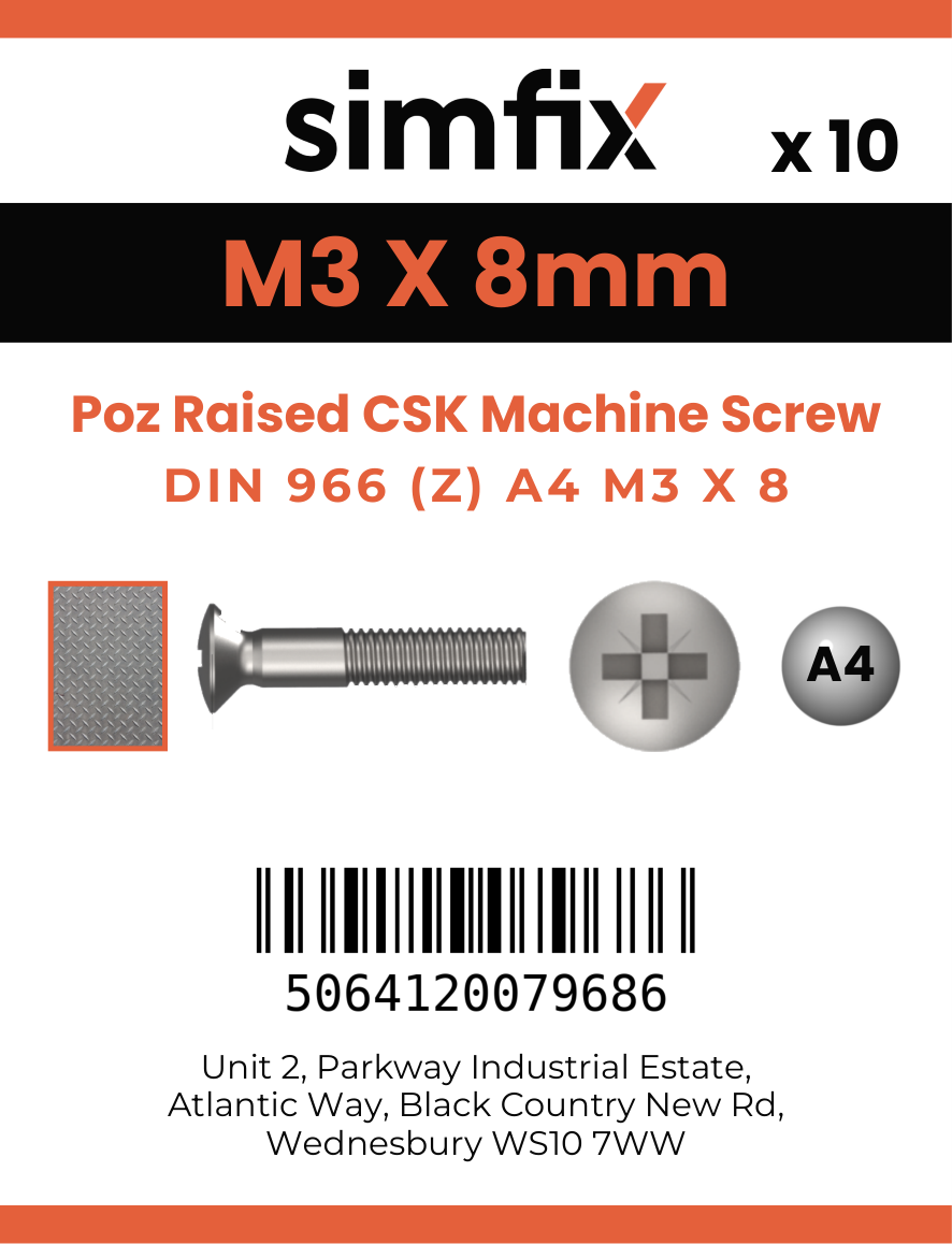 Simfix product label - 966A403008Z-D