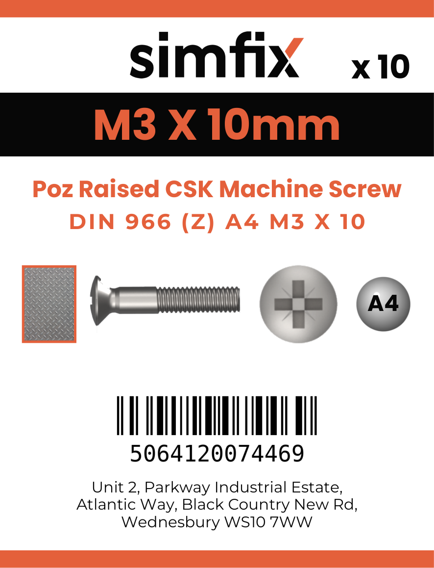 Simfix product label - 966A403010Z-D