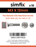 Simfix product label - 966A403012Z-D