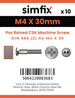 Simfix product label - 966A404030Z-D