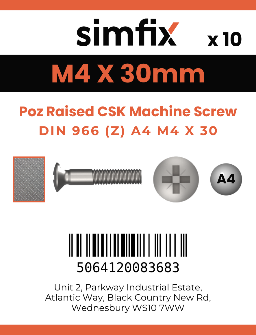 Simfix product label - 966A404030Z-D