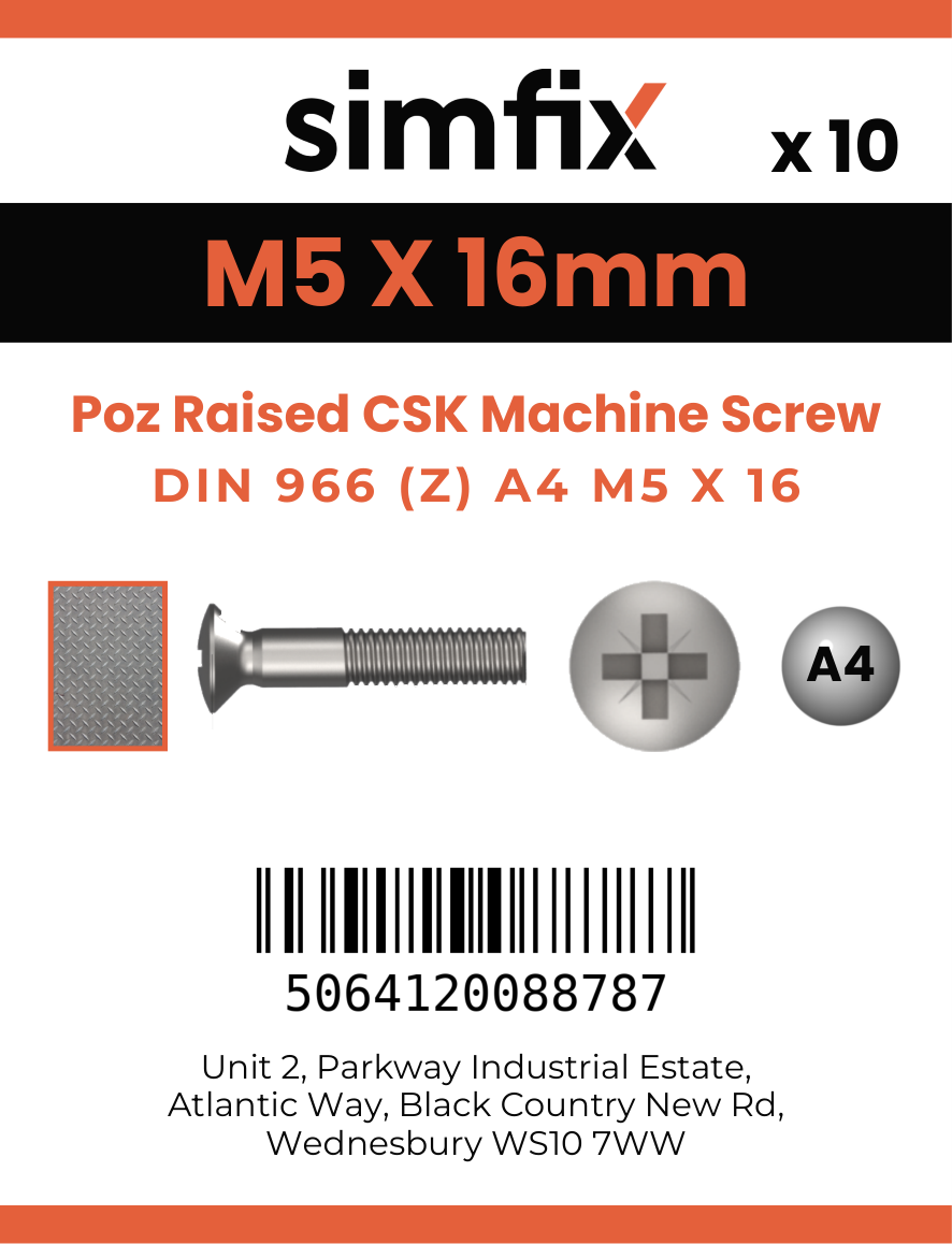 Simfix product label - 966A405016Z-D