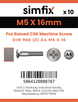 Simfix product label - 966A405016Z-D
