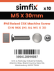Simfix product label - 966A405030-D