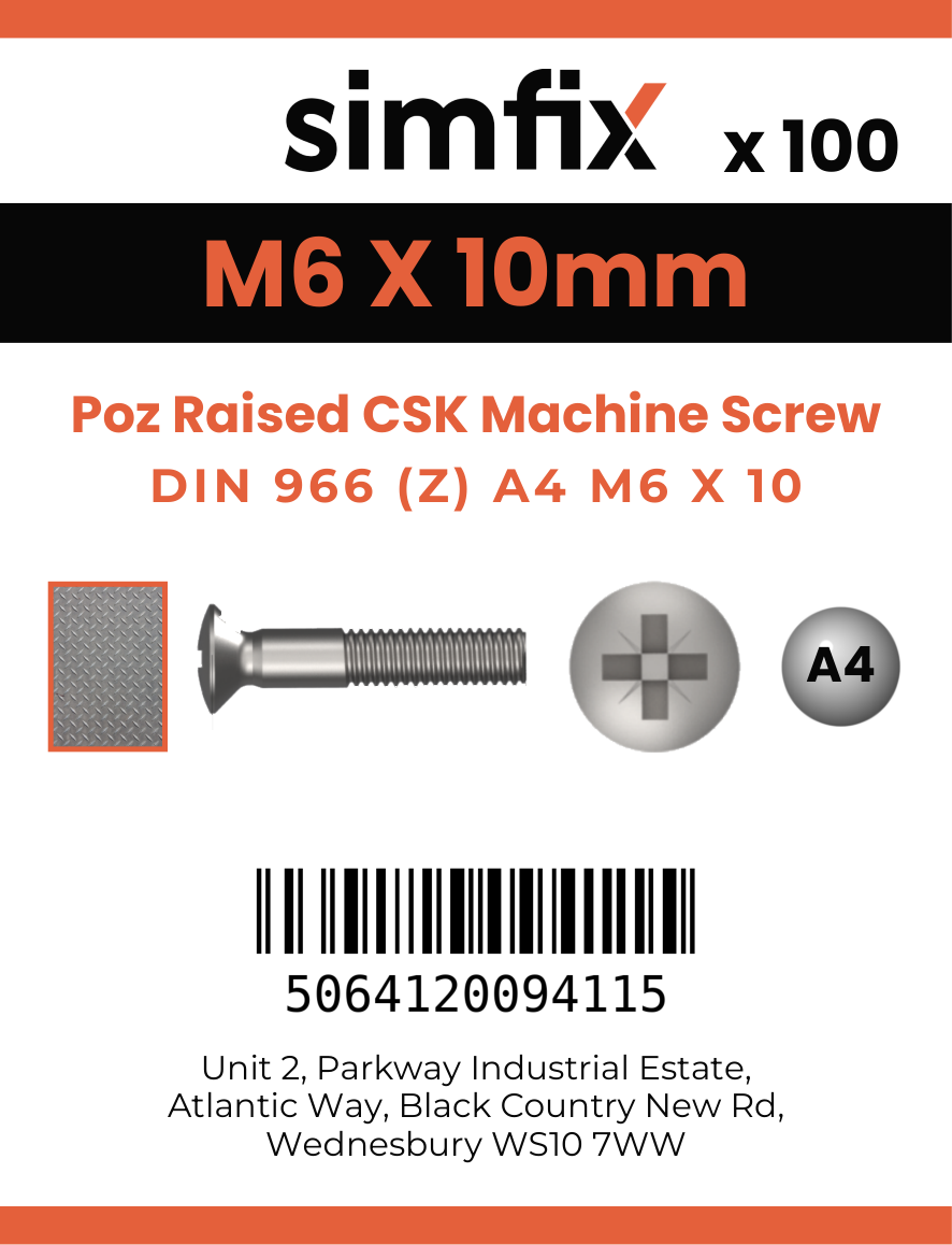 Simfix product label - 966A406010Z-T