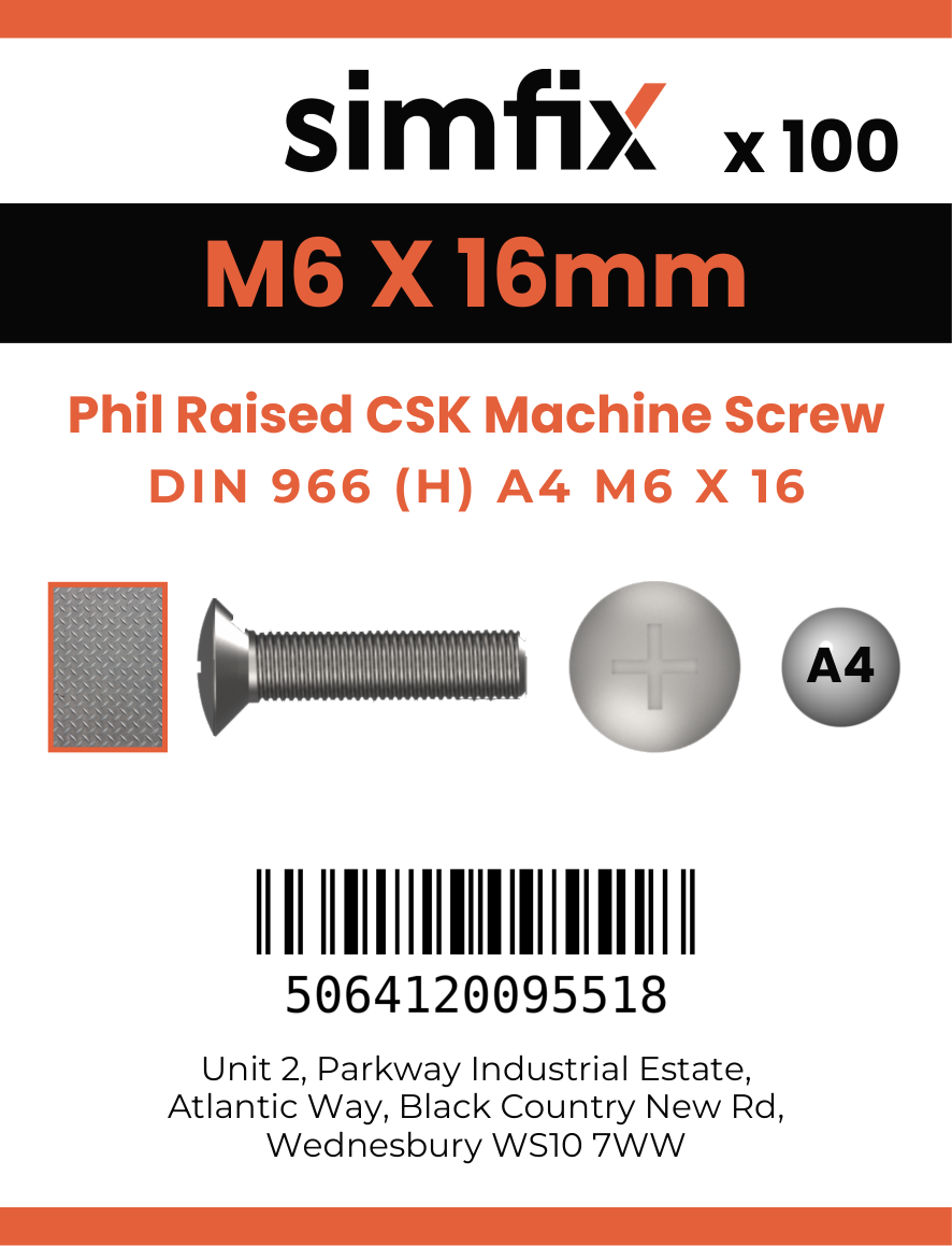 Simfix product label - 966A406016-T