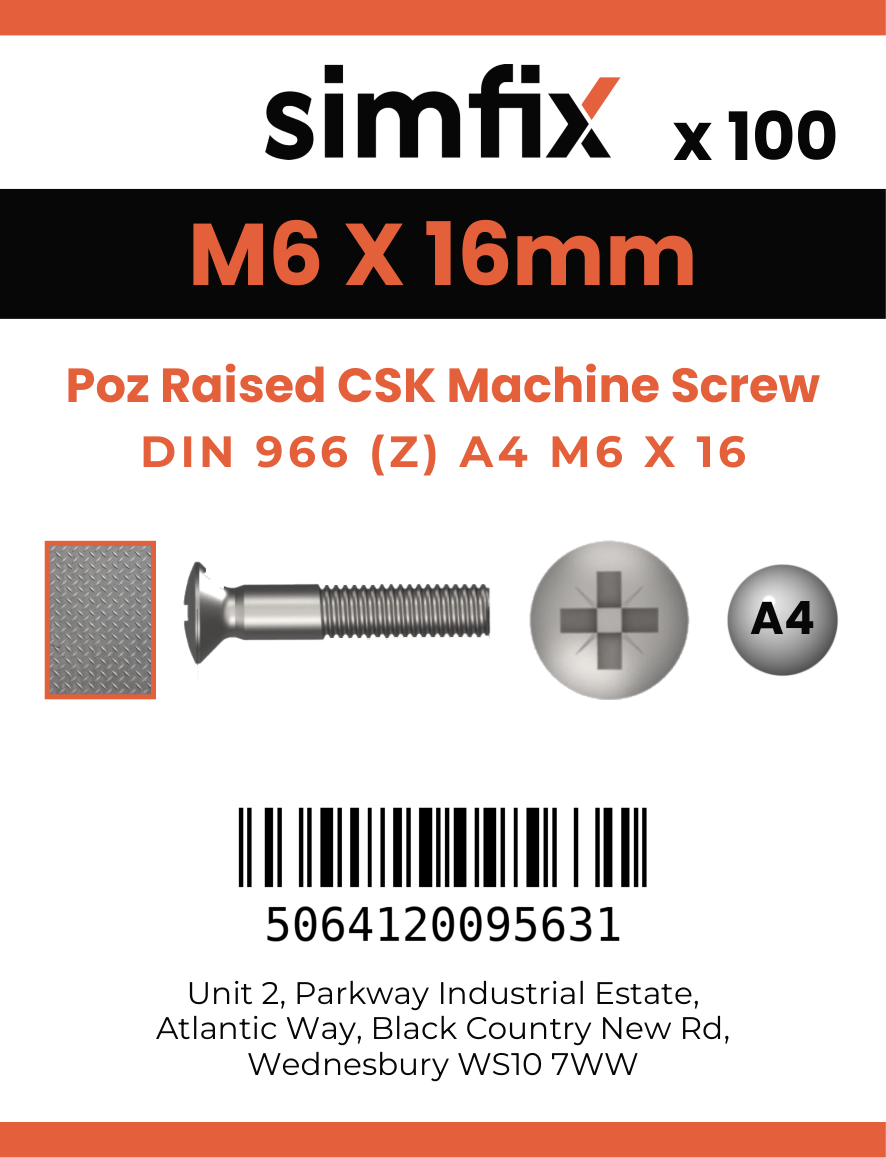Simfix product label - 966A406016Z-T