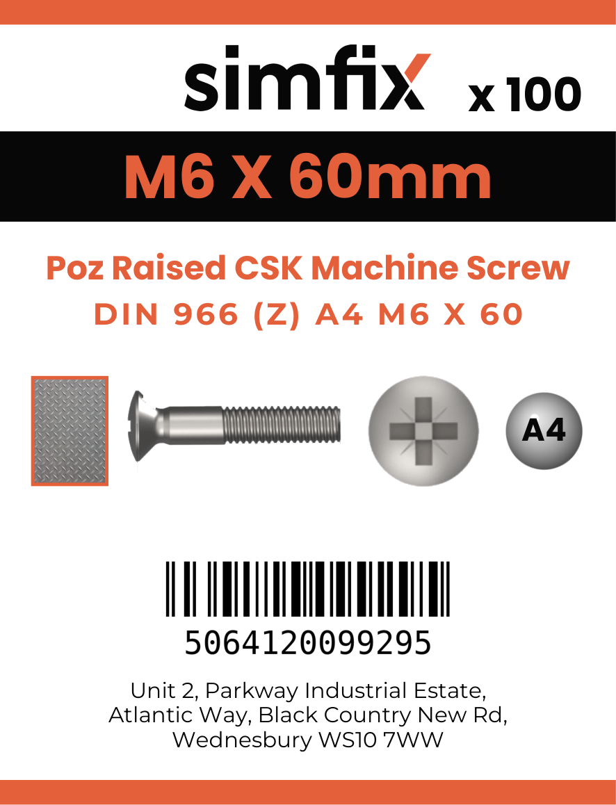 Simfix product label - 966A406060Z-T