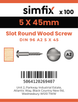Simfix product label - 96A250045-D