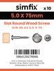 Simfix product label - 96A250075-D