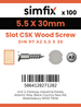 Simfix product label - 97A255030-D